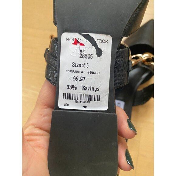 Steve madden BNWT "fancied" pointy toe chain slip on mule women NEW - Picture 6 of 8